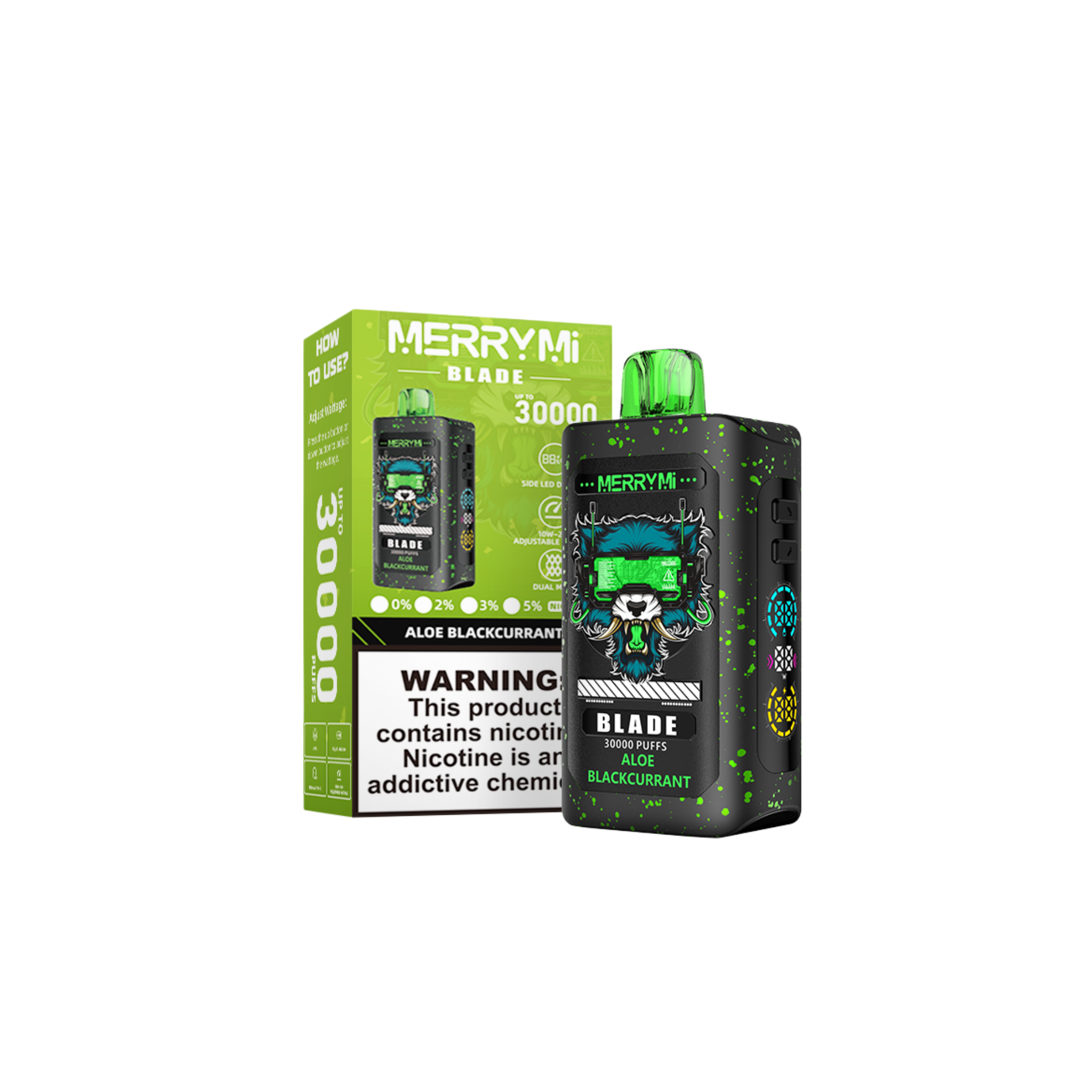 MerryMi Blade 30K Espana Vaper Desechable 30000 Caladas - caladas, vapers desechables, vaper desechable, vaper con nicotina, cigarrillos electrónicos, muchas caladas, sabores vaper, puff, cigarrillos electrónicos desechables