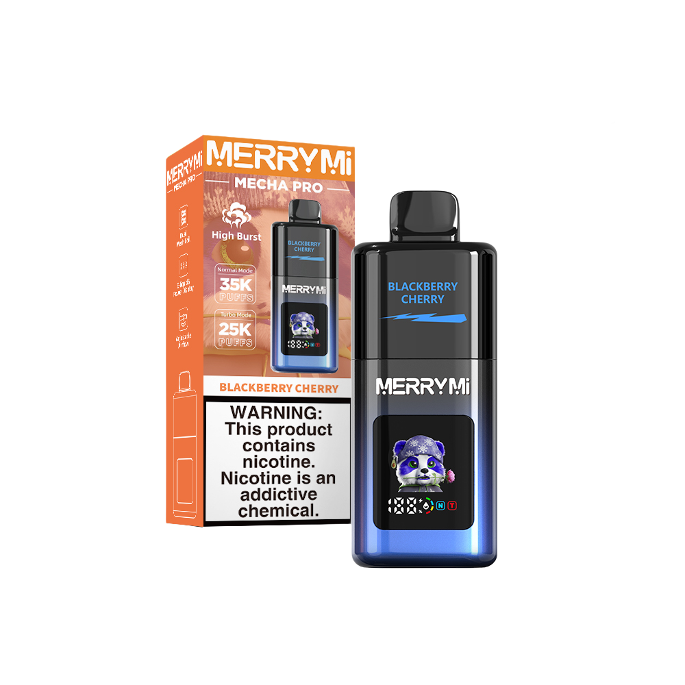 MerryMi Mecha Pro 35K Espana Vaper Desechable 35000 Caladas - caladas, vapers desechables, vaper desechable, vaper con nicotina, cigarrillos electrónicos, muchas caladas, sabores vaper, puff, cigarrillos electrónicos desechables